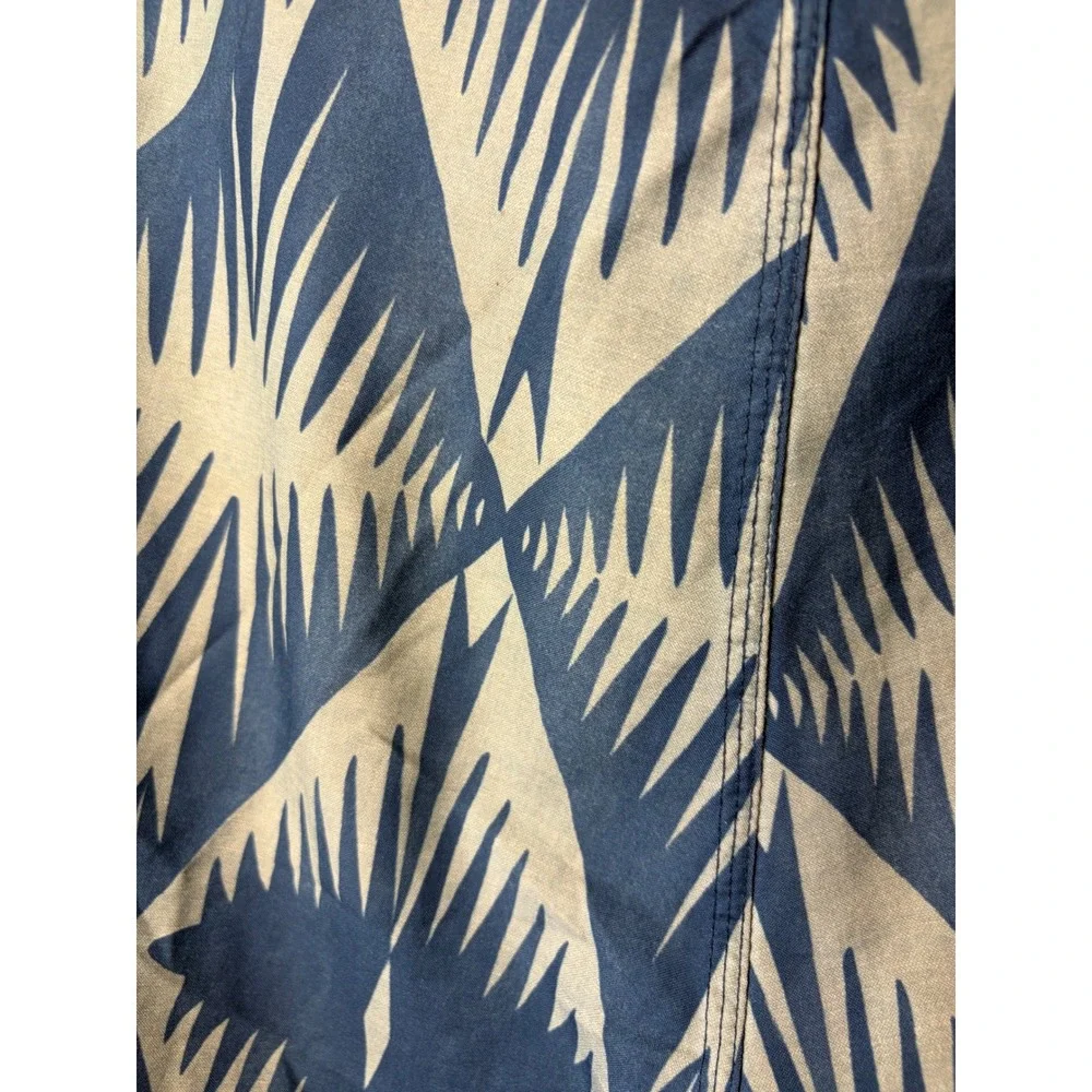 Rip Curl Mens Board Shorts Blue  Geometric Diamond Print Surf Swim Trunks Sz 32
